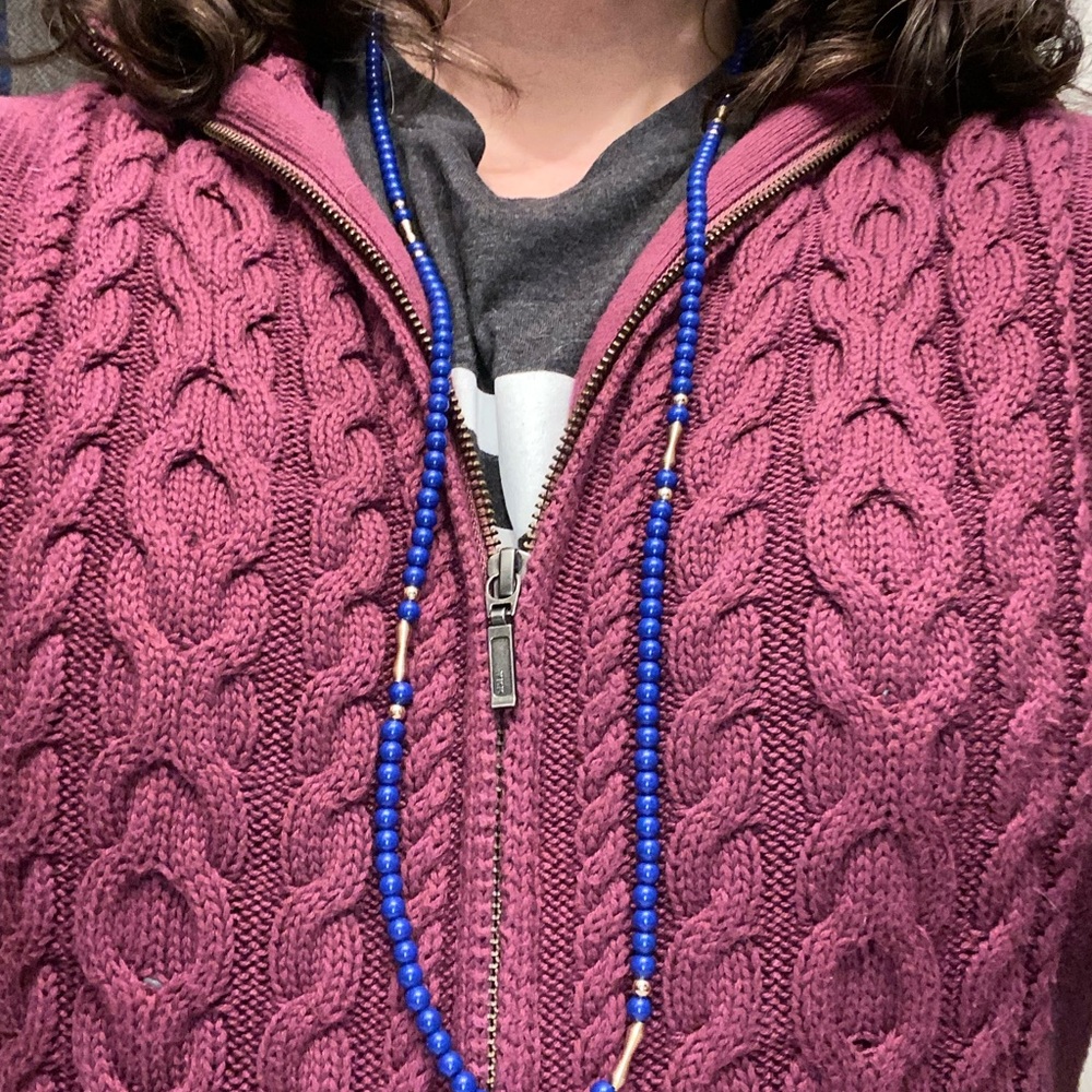 Blue Beaded Necklace